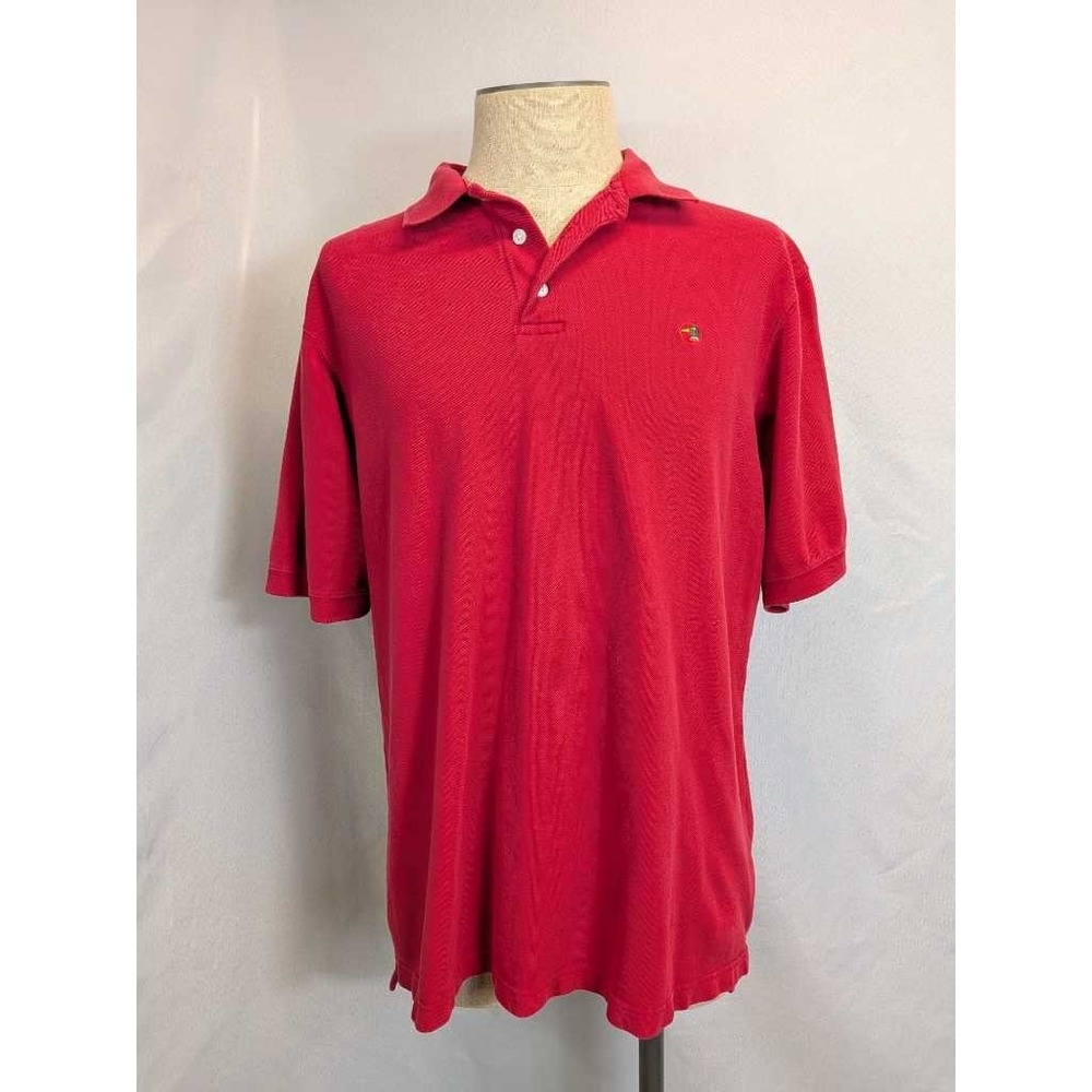 Duck Head Men's Red Short Sleeve Polo Shirt Size L/G Embroidered Duck Logo‎